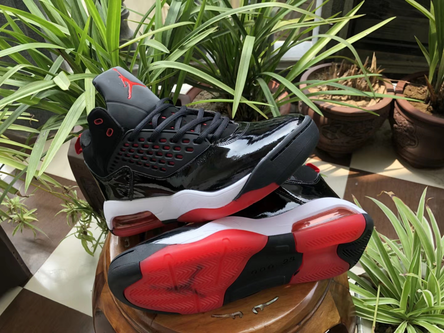 Air Jordan Maxin 30th Black White Red Shoes